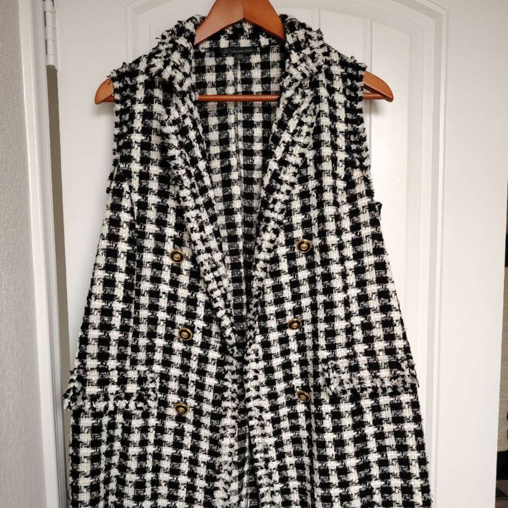 Adrianna Papell Chic Style Long (35inch) Vest